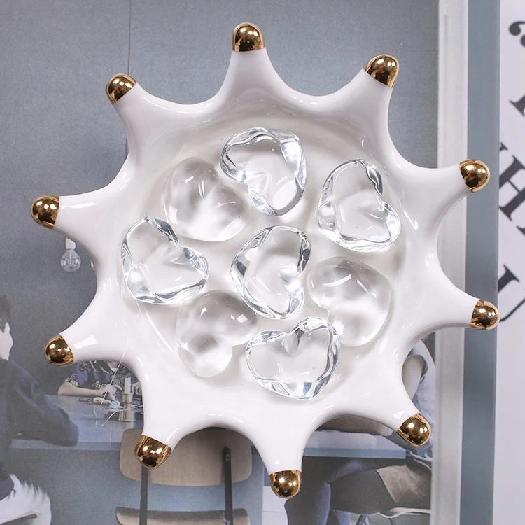 Wholesale 18*22mm Water Ripple Heart-shaped Transparent Glass Cabochons Jewelry Diy Accessories