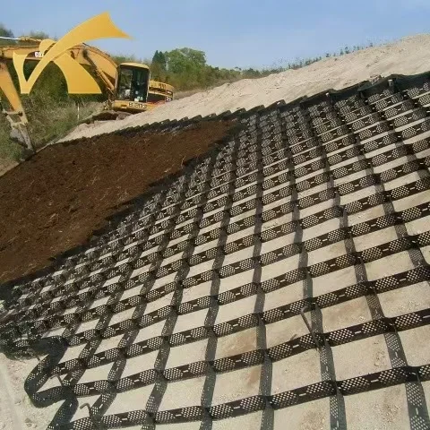 Geogrid reinforcement of roadbed HDPE high-strength perforated honeycomb restraint system for river treatment honeycomb geogrid