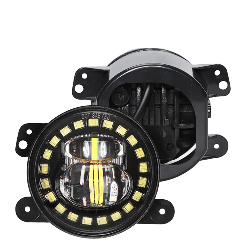 Светодиодный фонарь для Jeeps Wranglers Laser, 4 дюйма, 60 Вт, водонепроницаемый, IP67, противотуманные фары для вождения, сигналы поворота