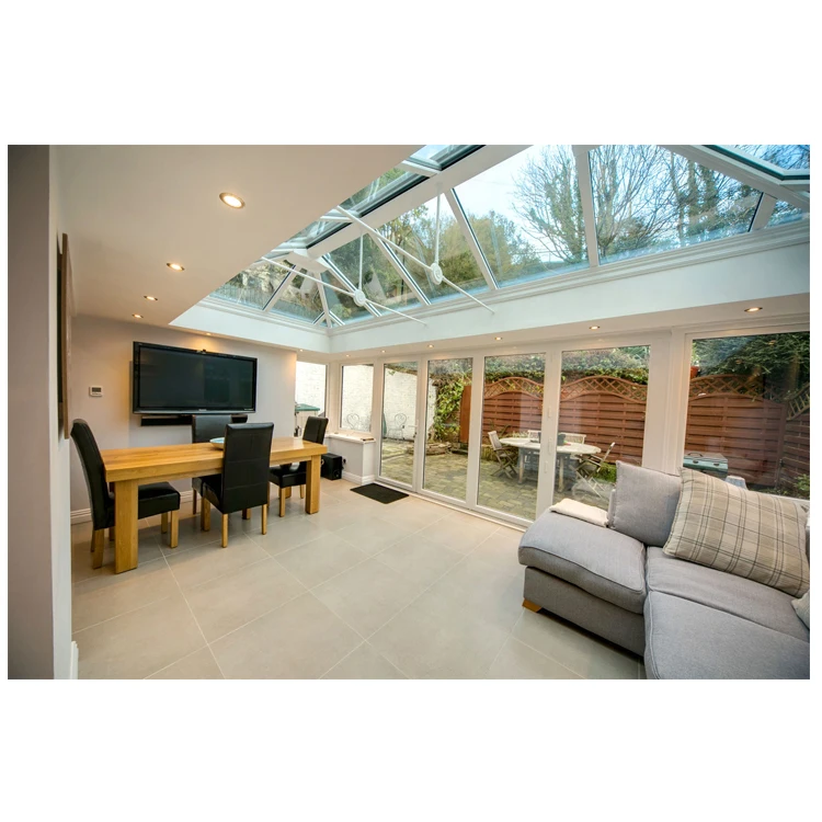 
aluminum laminated glass 4 season solarium patio houses 