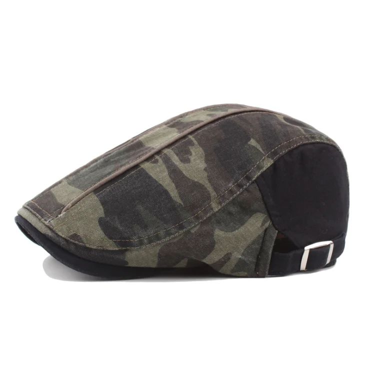 Wholesale spring summer Camo washing women & men camouflage cotton hats flat ivy cap Fashon hats camo hat