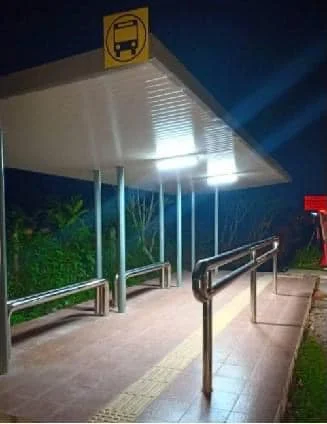 solar batten light carport  bus station yard led tube light outdoor Indoor IP65 Waterproof solar tube light kit