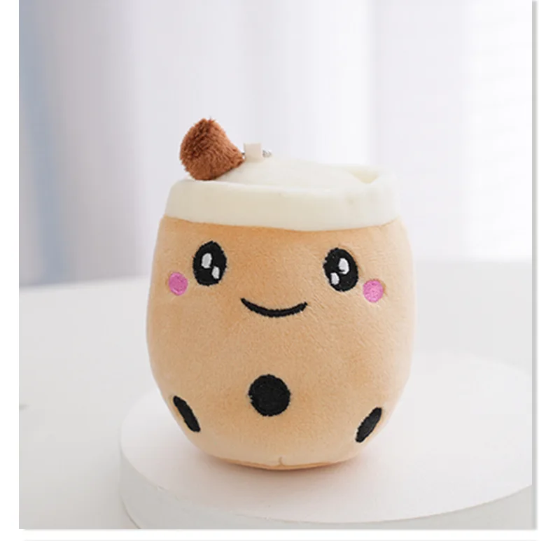 Оптовая Продажа с фабрики 10 см мягкий фруктовый молочный чай Boba Bubble peluches Juguete маленький плюшевый брелок для ключей boba