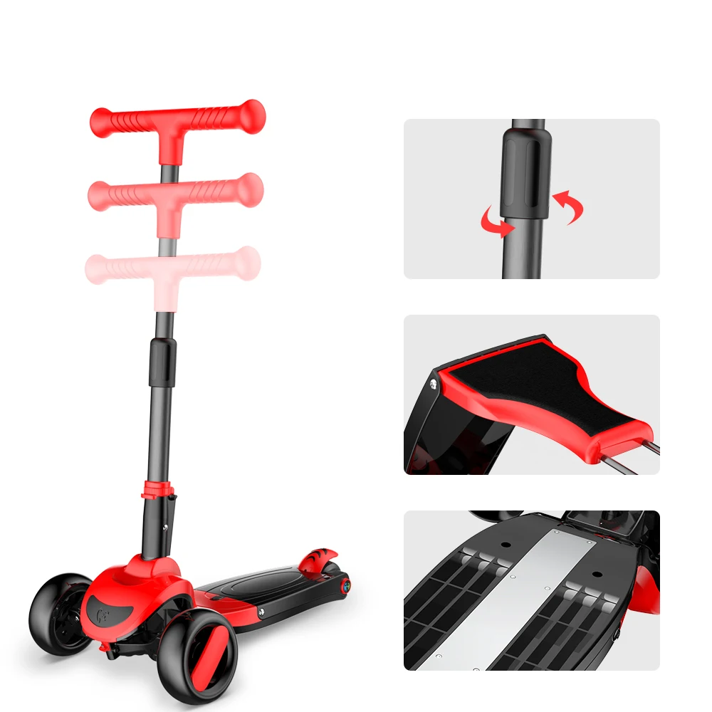 Customization 3 In 1  Folding Balance Scooters Kids Scooter Yongkang for Children With Seat and Light