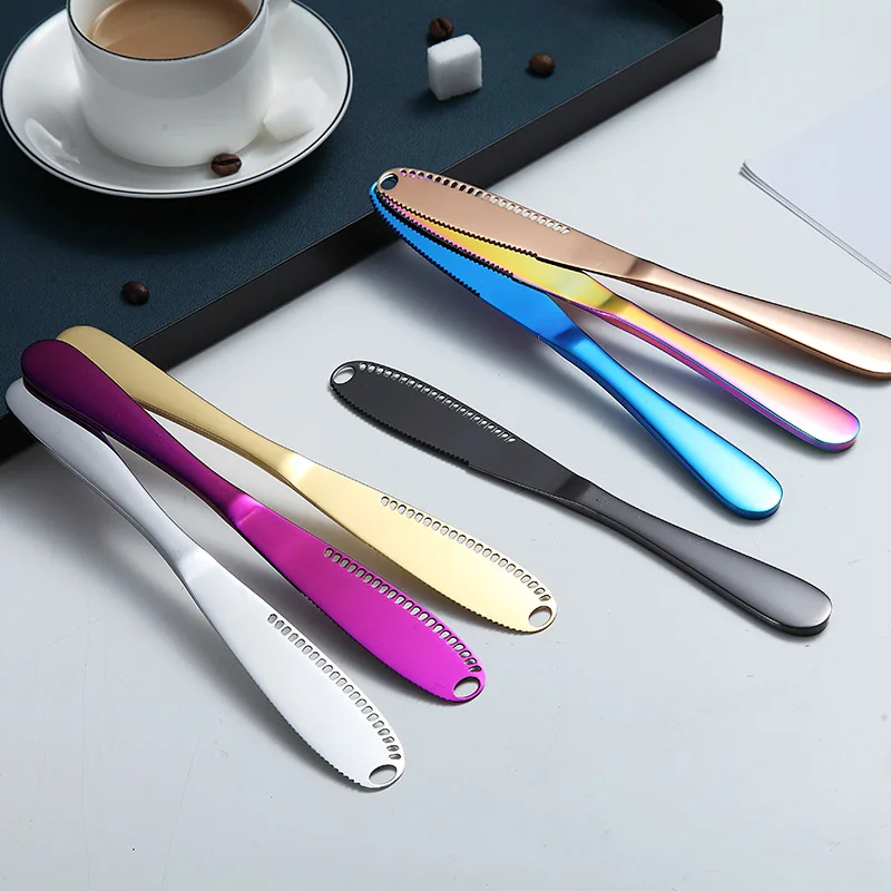 Butter Knife Stainless Steel Cutter With Hole Cheese Grater Bread Jam Cream Spreader