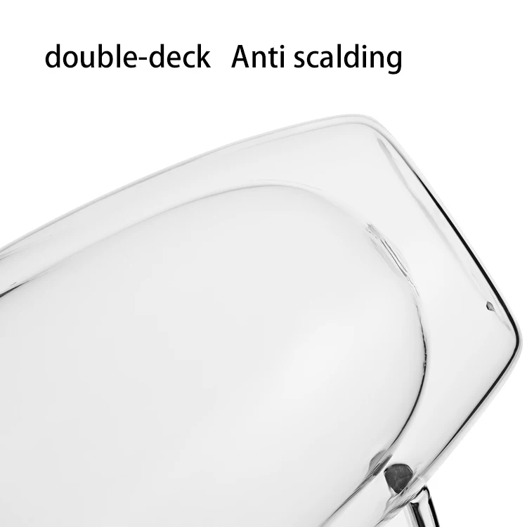 
Wholesale OEM Household Drink Glass Double Wall Glass Tea and Coffee Cups 