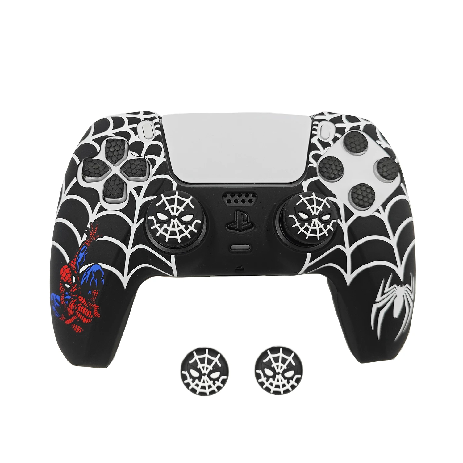 super hero thermal transfer print Silicone Skin Protective grip Cover Case For playstation 5 PS5 dualshock game Controller
