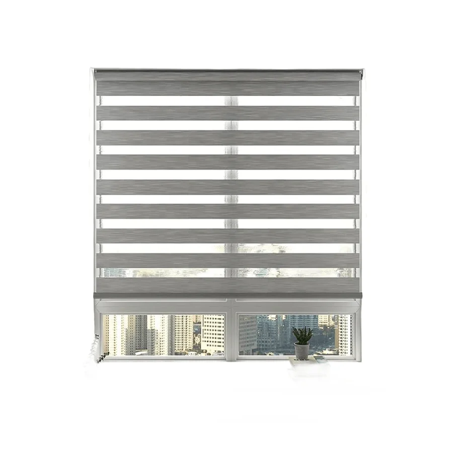 Motorized zebra roller shade electric remote living room curtains blinds for window roller zebra blind