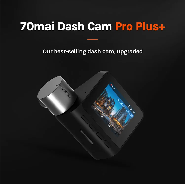  Full HD 1080P Built-in GPS Speed Coordinates ADAS Car DVR Cam Black Box 70mai Dash