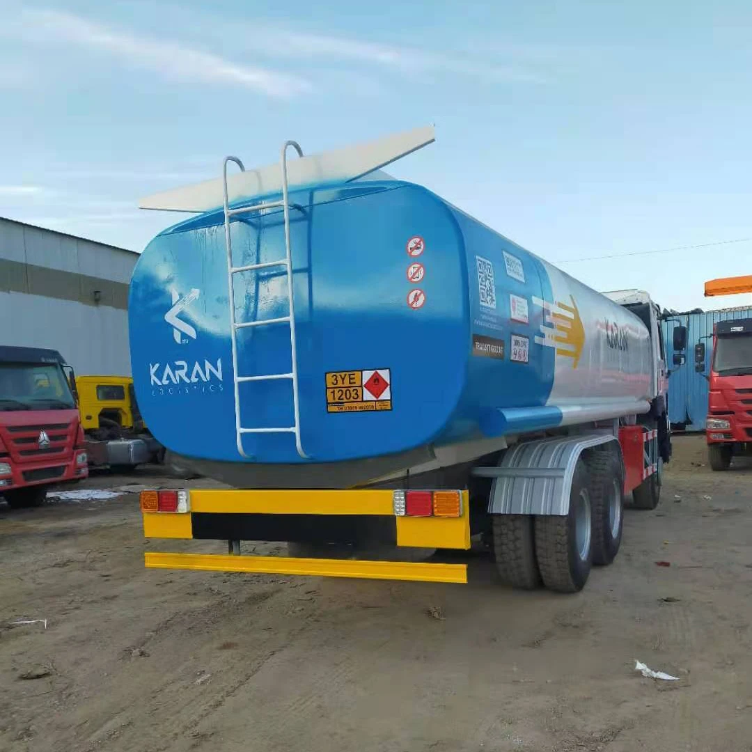 Used High Quality 20000L Sinotruck HOWO 6X4 Second Hand Fuel Tanker Trucks