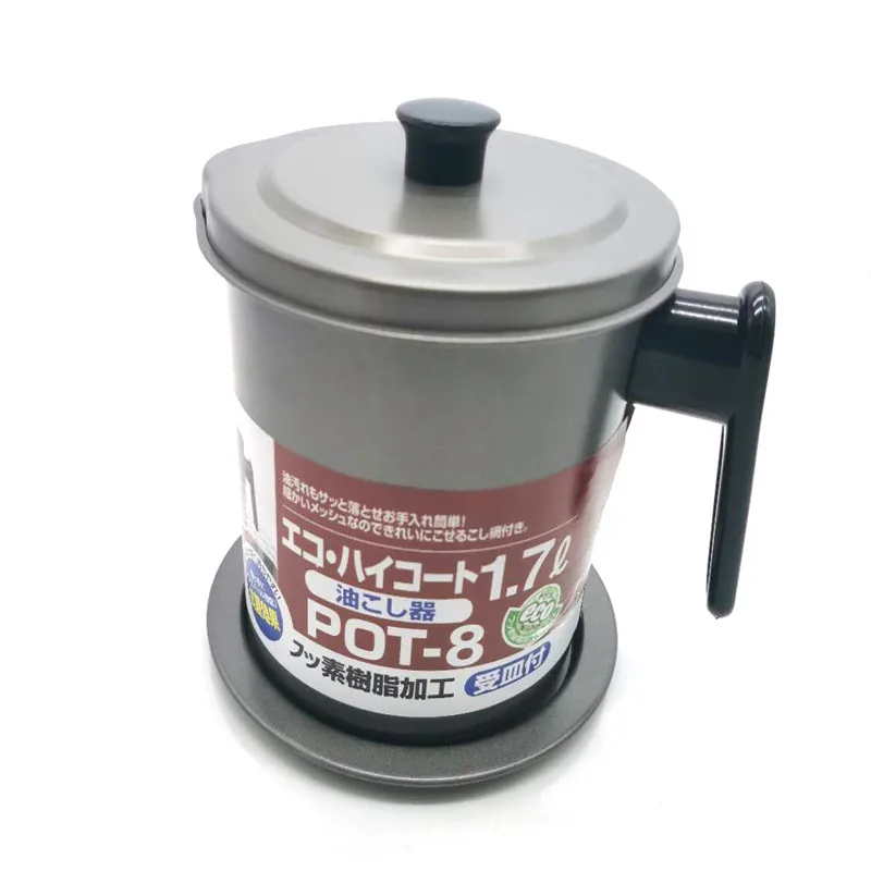 
1.7L Japanese Style Antistick Kitchen Storage Cooking Oil Filter Dispenser 