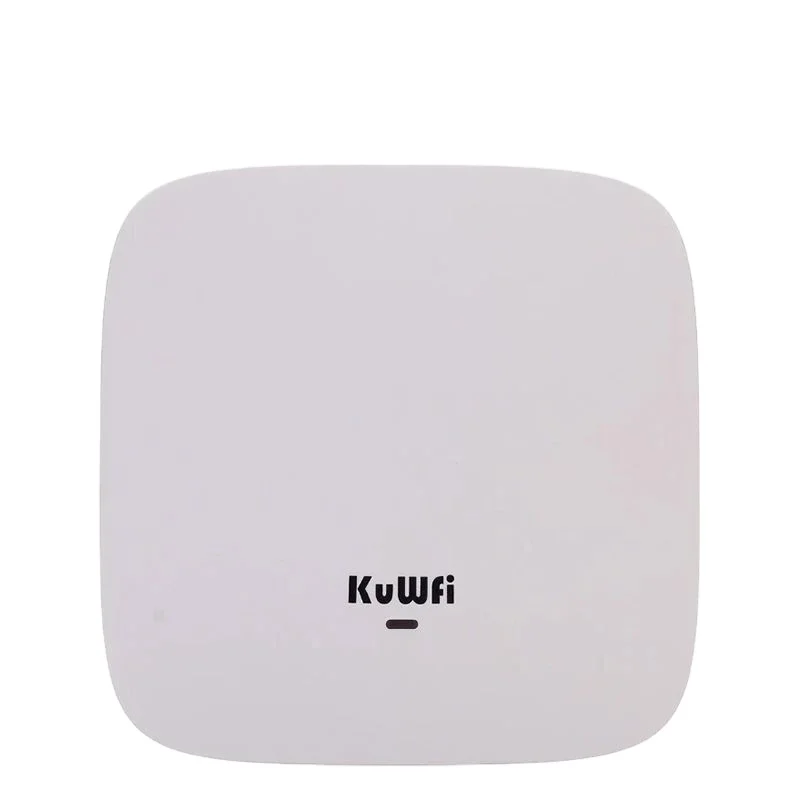 Wholesale KuWFi Ceiling Mount Ap 2.4g 48v Poe Access Point 300mbps Ceiling Ap Router Wireless Ceiling Ap Indoor