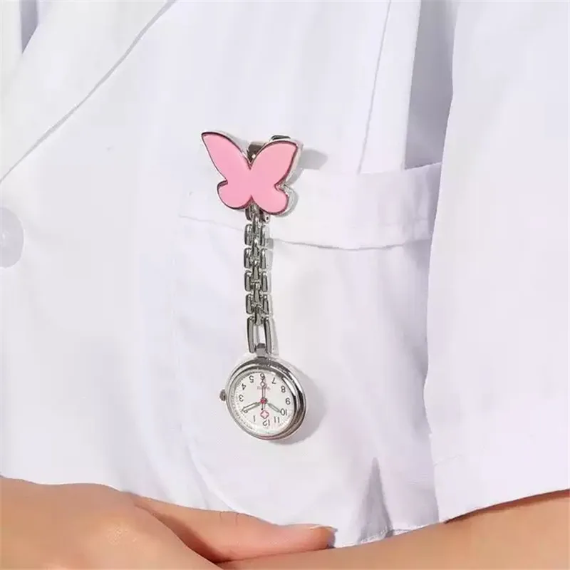 Y6446 wholesale fashion pocket watch nurse watch multifunctional butterfly medical wall Watch