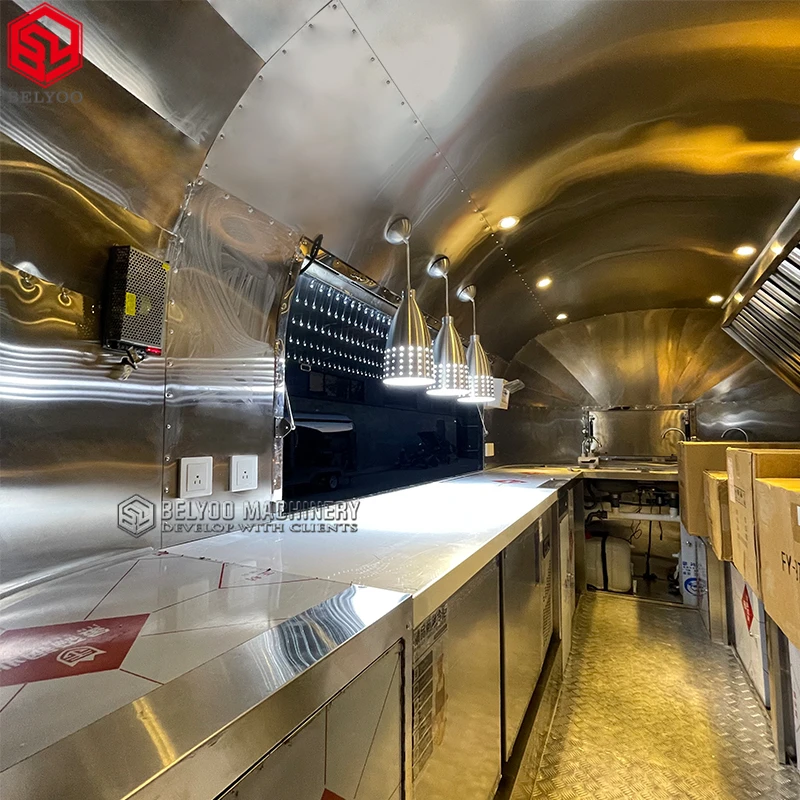 Elegant Food Truck for Smoothies Juices and Healthy Meals Ideal for Health-Conscious Consumers and Events Cart