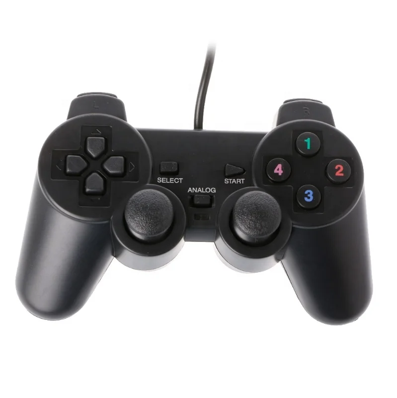 factory supply Dual Vibration Joystick Gamepad Wired USB Game Controller For PC Computer Laptop For WinXP/Win7/Win8/Win10