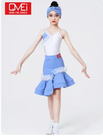 Made In China Latin Rumba Dancewear Latin Rumba Ballroom Dancewear Girls Spandex Latin Rumba Samba