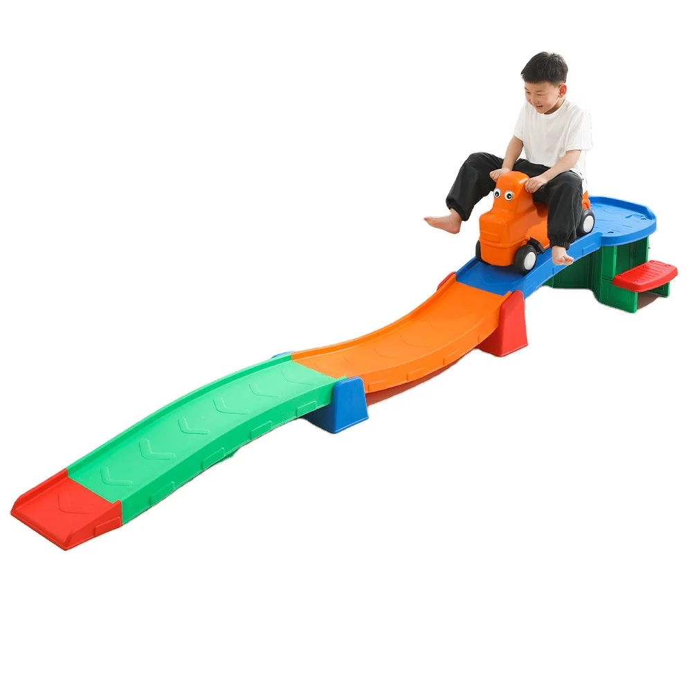 Hot sales children slide block three-stage track scooter baby balance vehicle kid ride on cars Wheels small plastic car