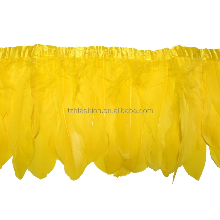 Natural African Lace Accessories Chicken Ostrich Feathers For Crafts Colorful Decorative Macrame Chicken Goose Feather Trim