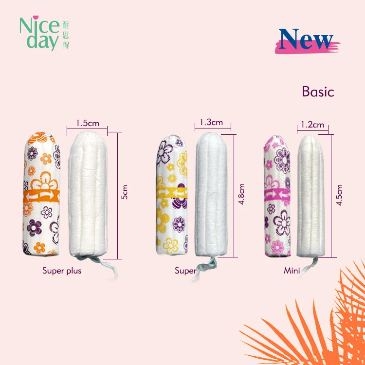 Niceday Tampons hight Absorbency Leakgaurd Protection tampon organic cotton eco-friendly feminine hygiene