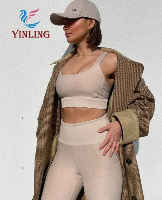 Manufacture Sexy Plus Size Sports Bra Women Sexy Yoga Set High Impact Sports Clothing