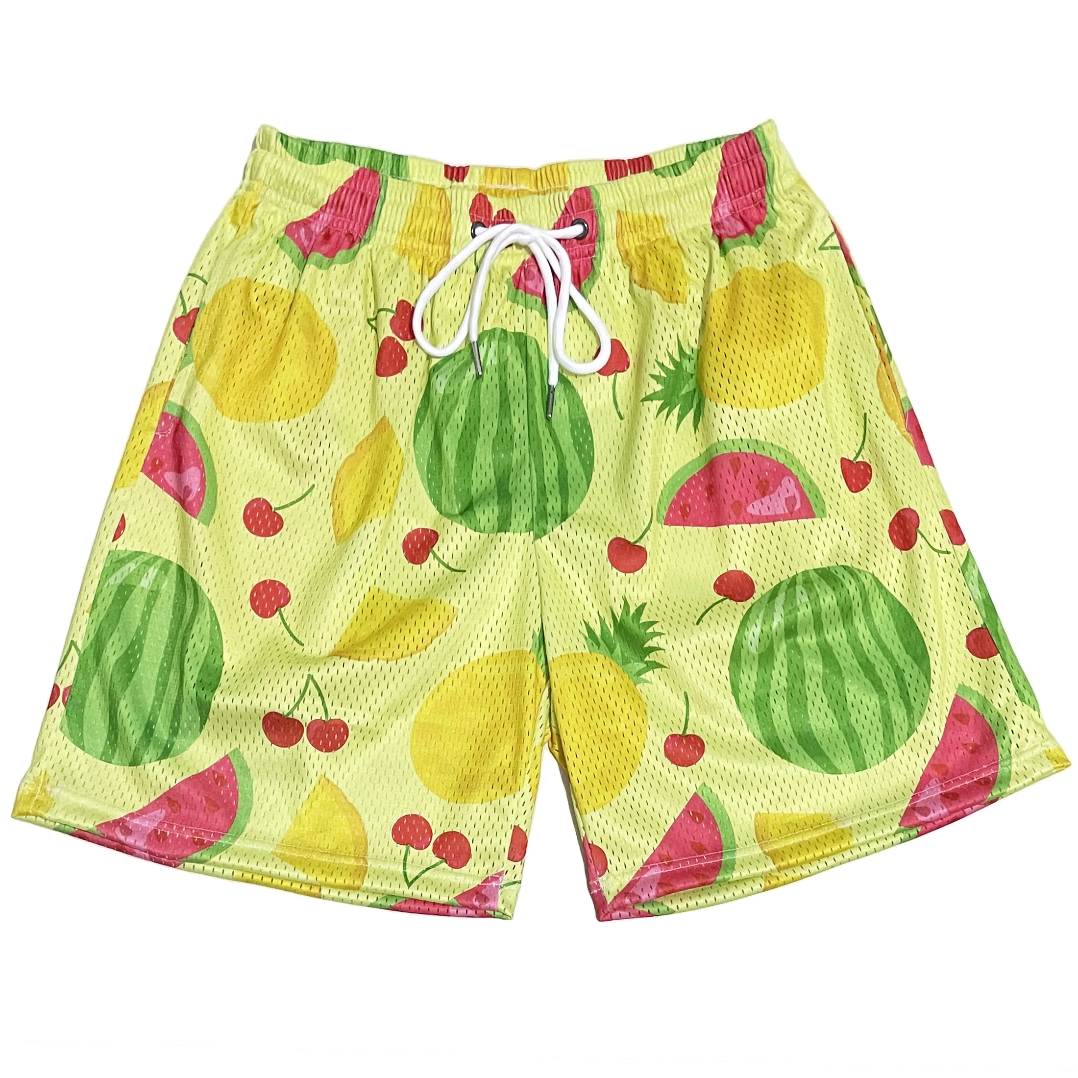 Custom ryoko rain luxury silky unisex heavy 6 inch inseam mid thigh workout basketball gym streetwear all over print mesh shorts