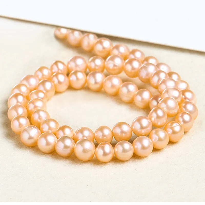 Wholesale natural cultured freshwater white/pink/purple oval round potato pearls in all sizes for elegant jewelry making