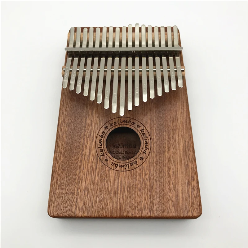  17 клавиш sapele kalimba большой палец пианино Пальчиковое Мини Деревянный акустический музыкальный