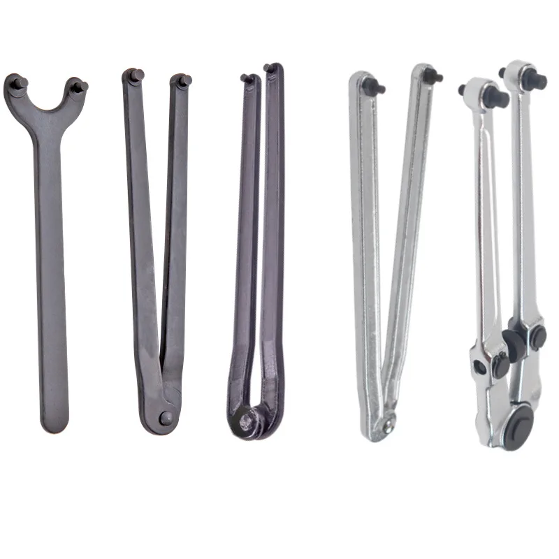 5PSAngle Grinder Spanner Universal Adjustable Pin Home Hand Tools Angle Grinder Wrench Multifunctional Manual Arbors Accessories