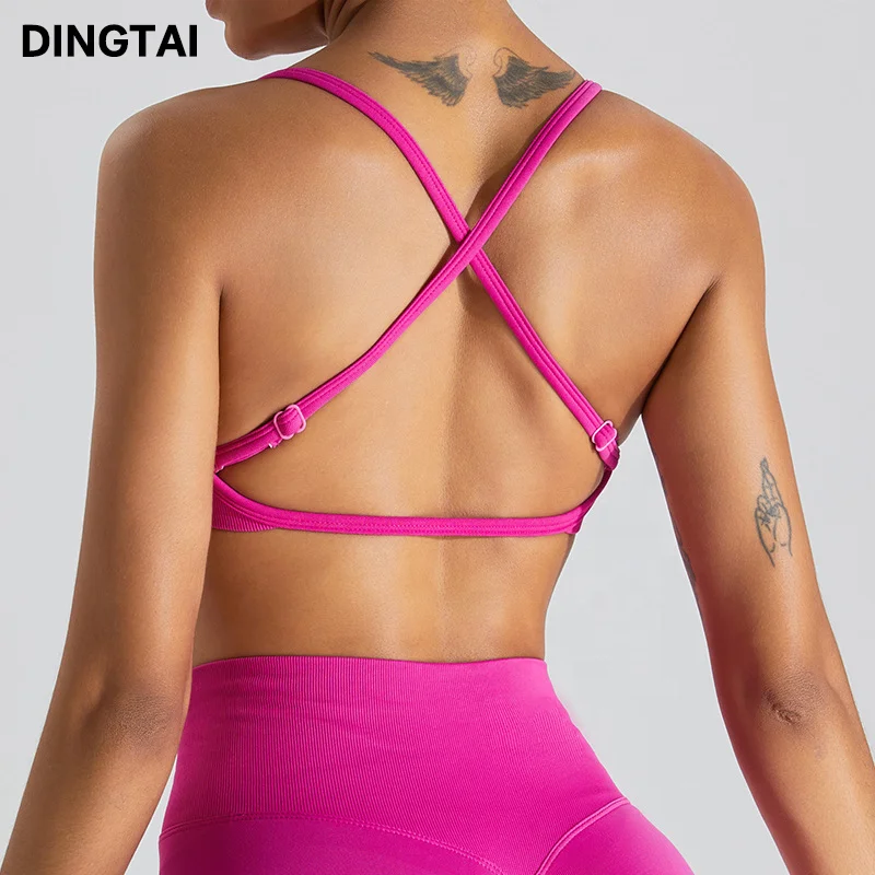 Women Active Wear Private Label Sports Bra Gym Yoga Bras Dynamic Backless Sports Bra