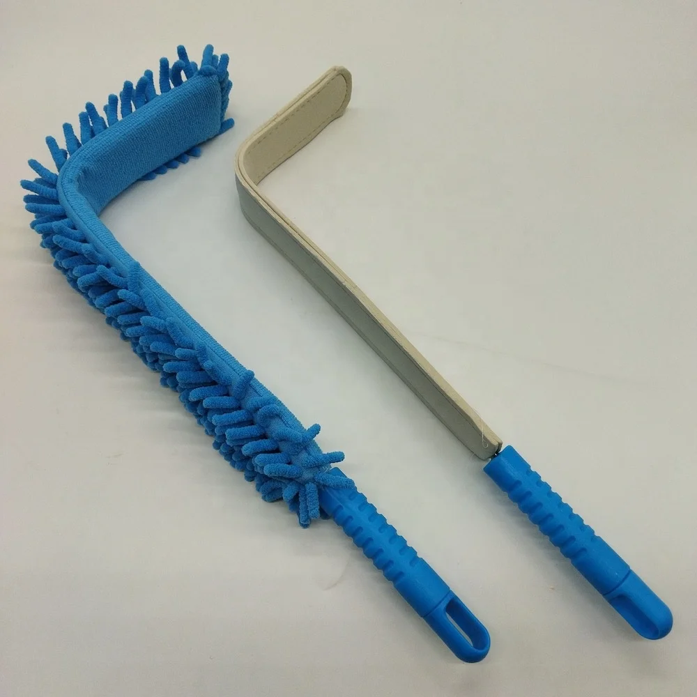 multi function cleaning tools colorful brush bended long handle home cleaning chenille duster
