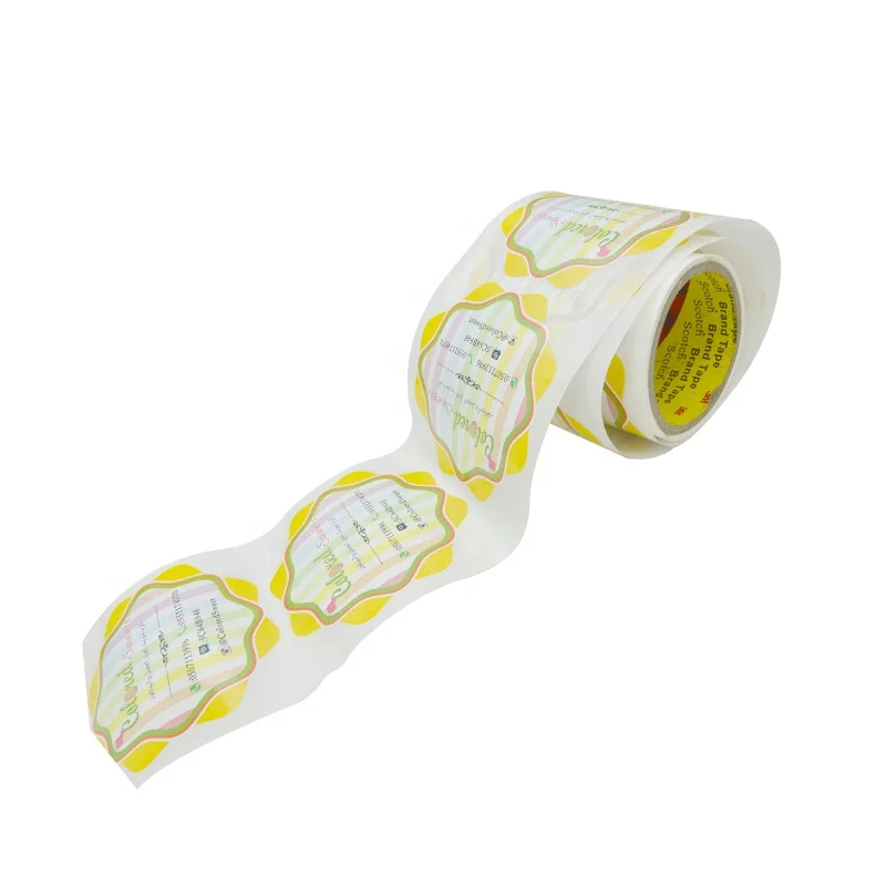 Waterproof Gold Paper Custom Gold Foil Embossed Logo Print round Kids Sticker Label Printer