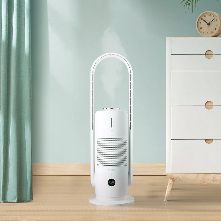 Ultty Ventilator Smart Cooling Fan Bladeless Tower Fan With H13 Air Purifier Fan and Humidifier