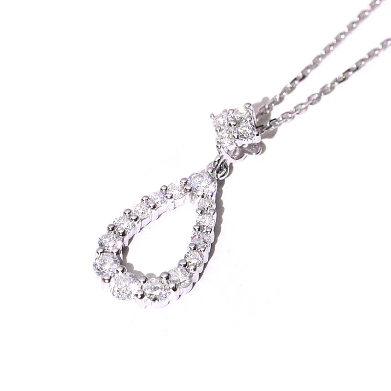 
Diamond jewelry statement water drop Shape necklace teardrop pendant 