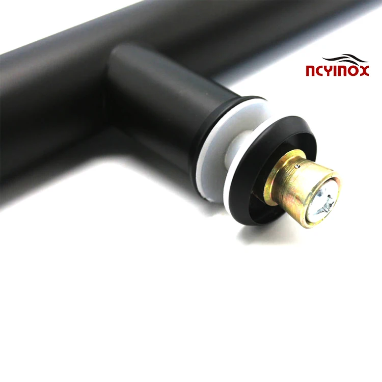 Stainless steel door handles  H-Type Polish finished Mirror finished  door handles suitable for 8-12mm thickness glass