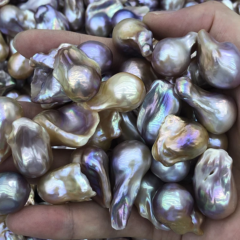 wholesale natural freshwater pearl baroque,good luster,very clean surface,16-20mm width,20-30mm length