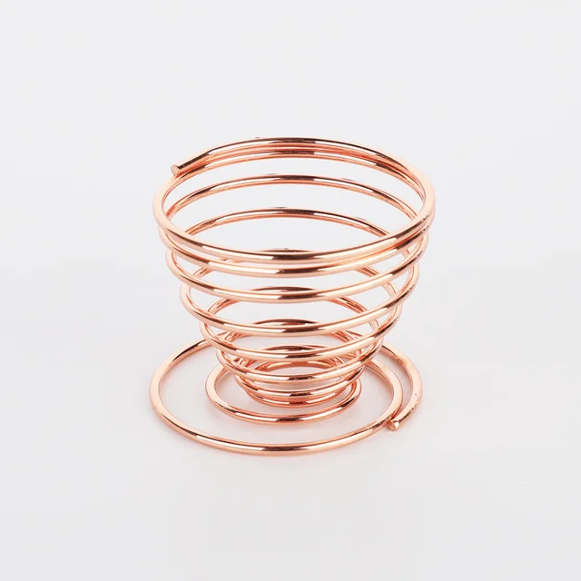 Best Selling Rose Gold Beauty Sponge Blender holder metal spiral makeup sponge holder