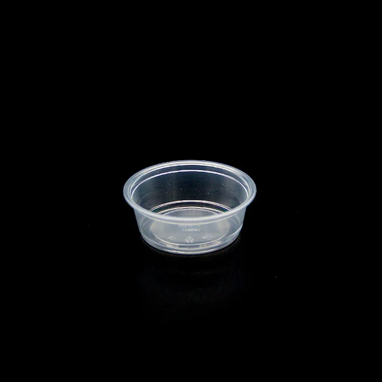 
HAPPYPACK Wholesale Degradable Disposable Transparent 1.5oz PP sauce cup 45ml plastic cups Free Sample 
