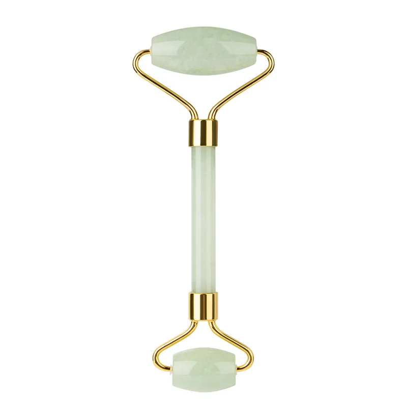 
Hot selling machine slim facial massage roller skin face remove wrinkles under eye green facial jade roller 