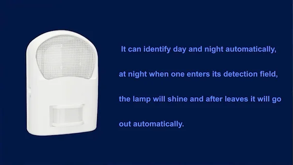 Pdlux PD-PIR2020 Modern Mini Automatic Smart Battery Powered LED Night Light for Bedroom Corridor Switch Power Generation
