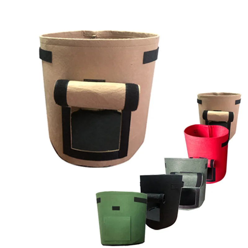 Felt potato planting bag strawberry flower pot tomato peanut plant growth bag