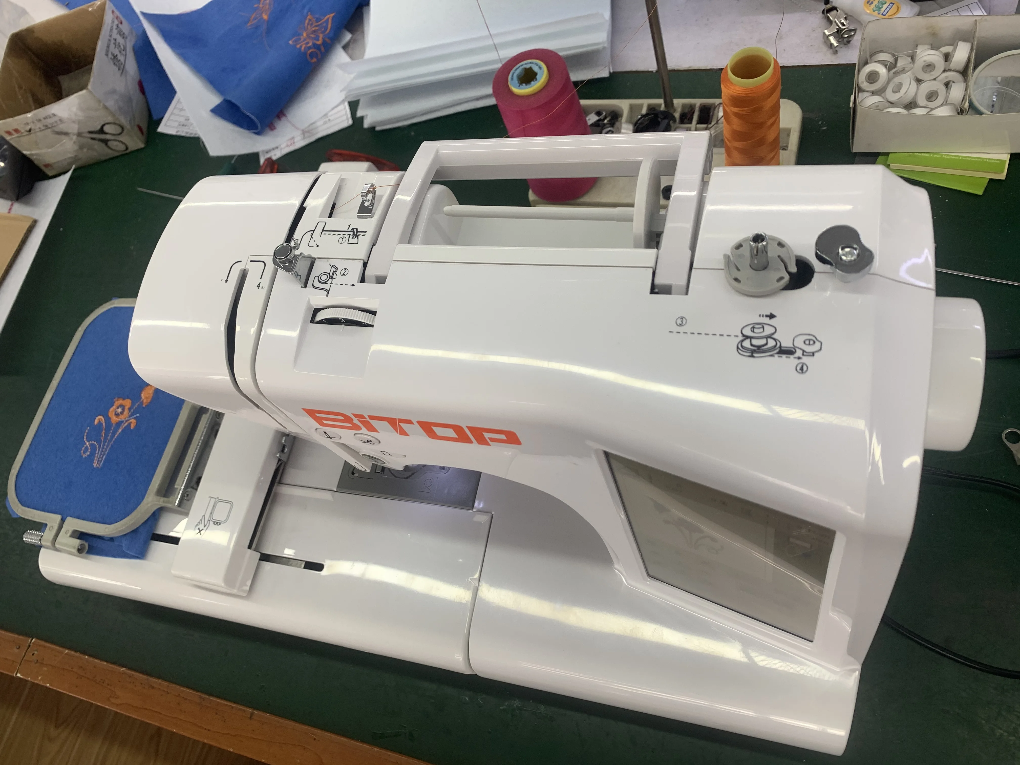 BT-ES5 mini hand computerized sewing and embroidery machine china