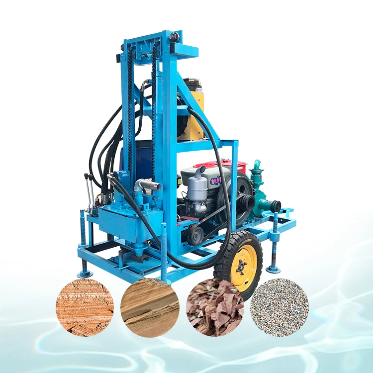 Factory Sale Geotechnical Hydraulic Portable Mine Drilling Rigs Diesel Underground Borehole Water Well Drilling Rig Machine
