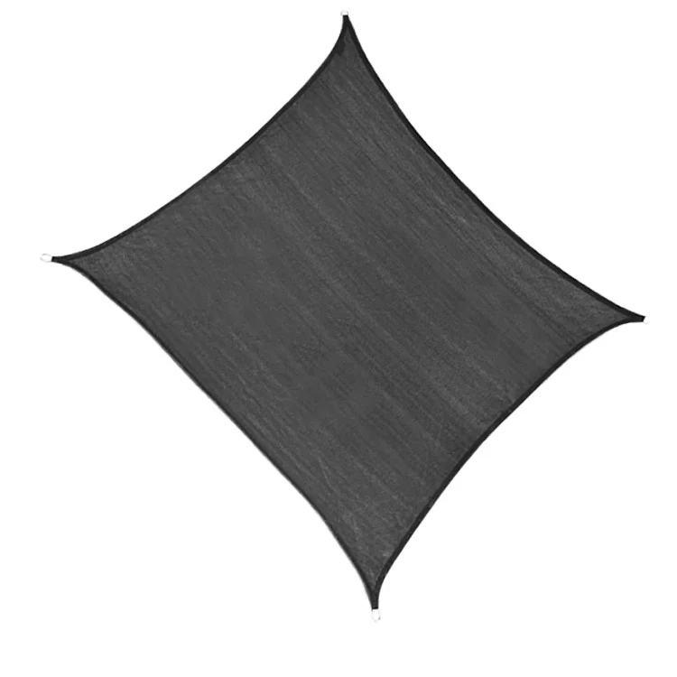 Черный 5,5x5,5 м HDPE складской садовый тент квадратная Солнцезащитная сетка