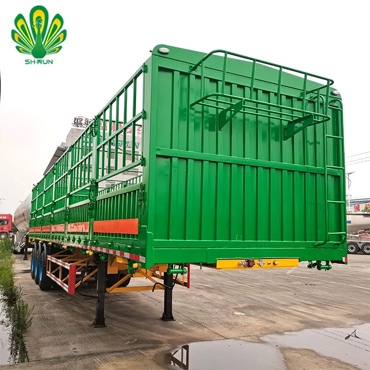 Farm Food Stake Fenced Cargo Truck Semi Trailer for Factory