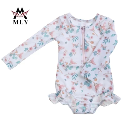 MLY Kids dresses swimsuits toddler custom logo girls swimwear