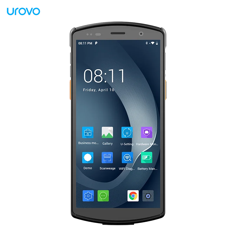 UROVO DT50D handheld pda devices terminal uhf rfid nfc 5.7 Inch Screen  Handheld 4GB RAM 1d/2d Barcode Scanner Mobile Computer