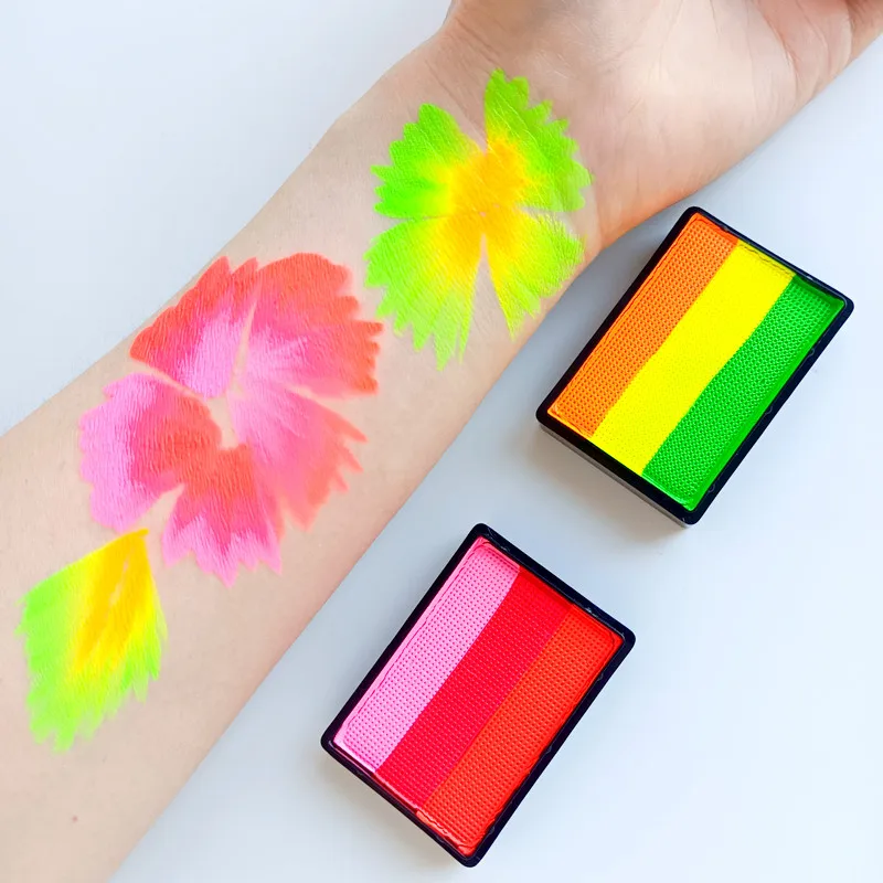 30g Face Paint Wholesale customization Water-based Non-Toxic UV Neon Festival Dressing Articles