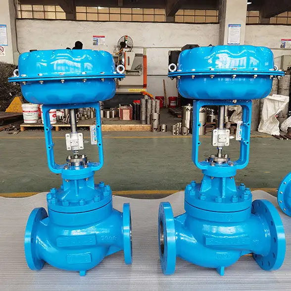Пневматический шарообразный редуктор давления DN50 SS304 4 20ma регулирующие клапаны с электро-пневматическим
