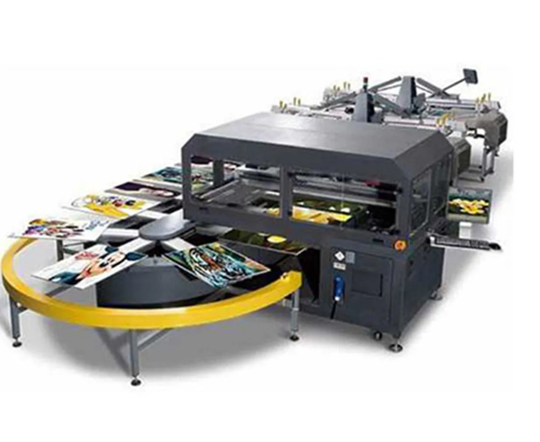 
China Manufacturing High Speed Automatic Oval Silk Screen Printing Digital Hybrid Printing Machine 