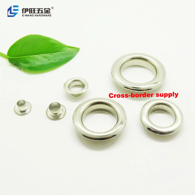 Заводская поставка от YIWANG, металлическая круглая сумка, люверсы для штор, люверсы и шайба для обуви